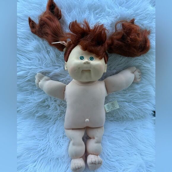 Cabbage Patch Kids 1983 Talking Doll Red Hair Green Eyes Coleco Vintage - Picture 12 of 17